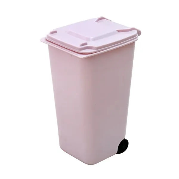 Mini Office Exquisite Garbage Trash Bin Pen Holder