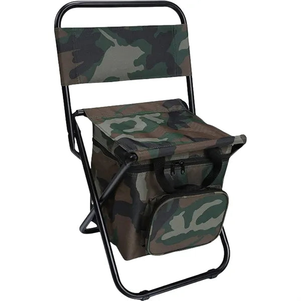 Foldable Camping Chair with Cooler Bag