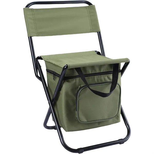 Foldable Camping Chair with Cooler Bag