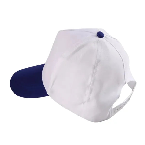 Two-Tone Structured 5 Panel Cotton Baseball Cap