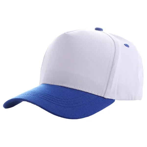 Two-Tone Structured 5 Panel Cotton Baseball Cap