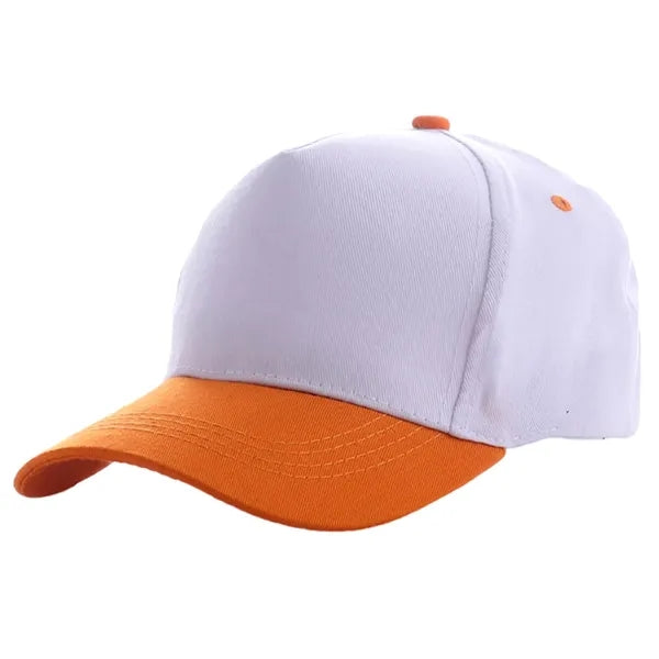 Two-Tone Structured 5 Panel Cotton Baseball Cap