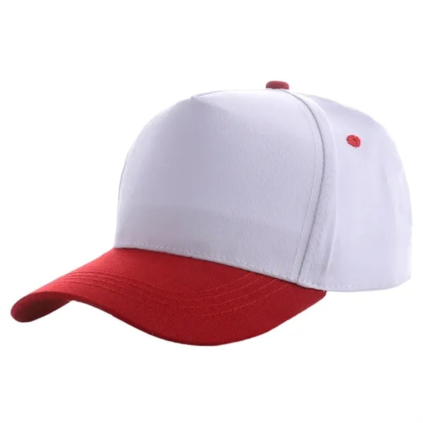 Two-Tone Structured 5 Panel Cotton Baseball Cap
