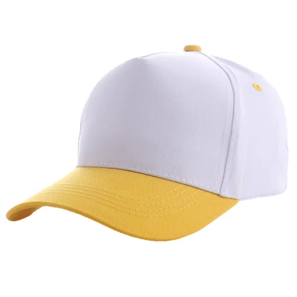 Two-Tone Structured 5 Panel Cotton Baseball Cap