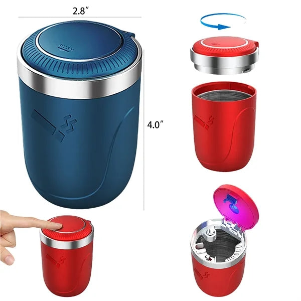 ABS Car Ashtray with LED Light