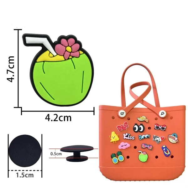 Decorative Beach Tote Bag Charms