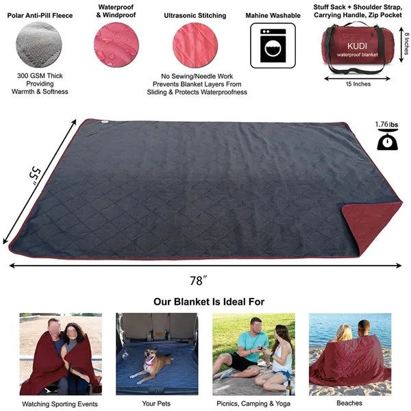 Outdoor Moisture Proof Waterproof Camping Blanket Picnic Mat