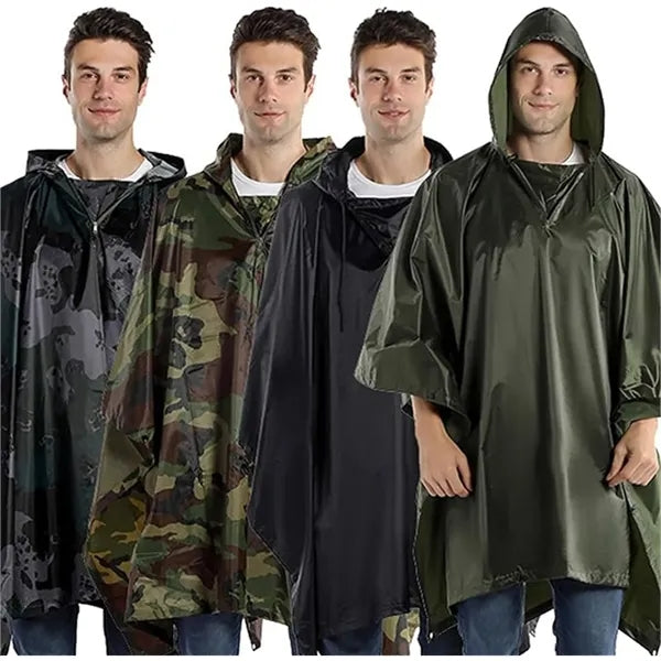 Multifunctional 3in1 Camping Poncho Raincoat Outdoor Travel
