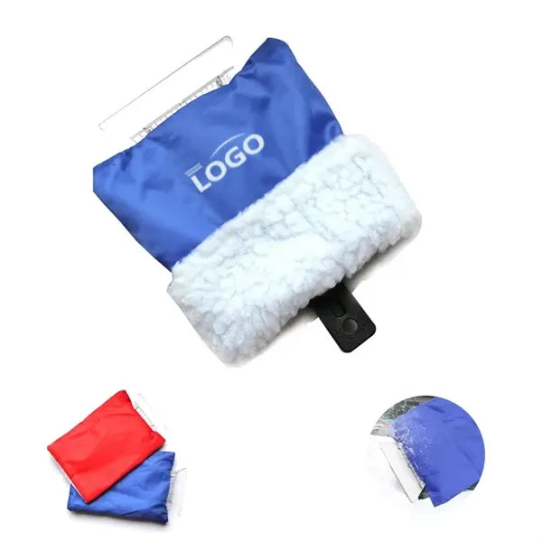 Snow shovel with gloves