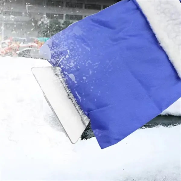 Snow shovel with gloves