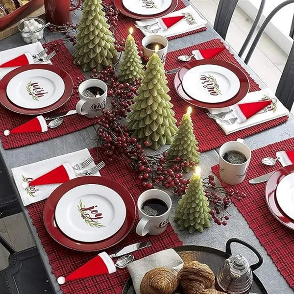 Christmas Hat Ornament Silverware Holders