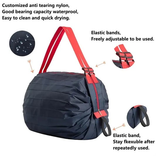 High-Capacity Foldable Shopping Tote