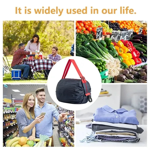High-Capacity Foldable Shopping Tote