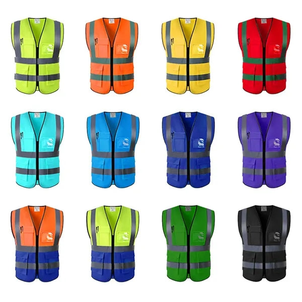 Unisex High Visibility Reflective Safety Vest