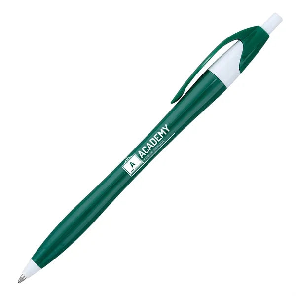 Plastic Retractable Ballpoint Pens w/ Easy Grip