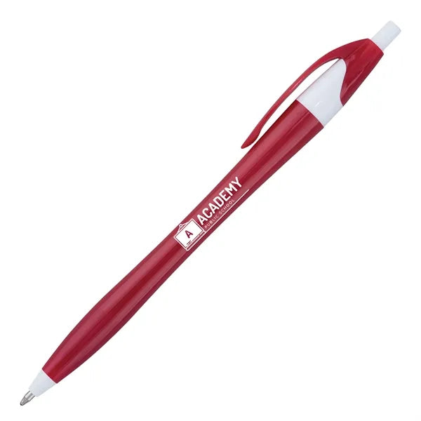 Plastic Retractable Ballpoint Pens w/ Easy Grip