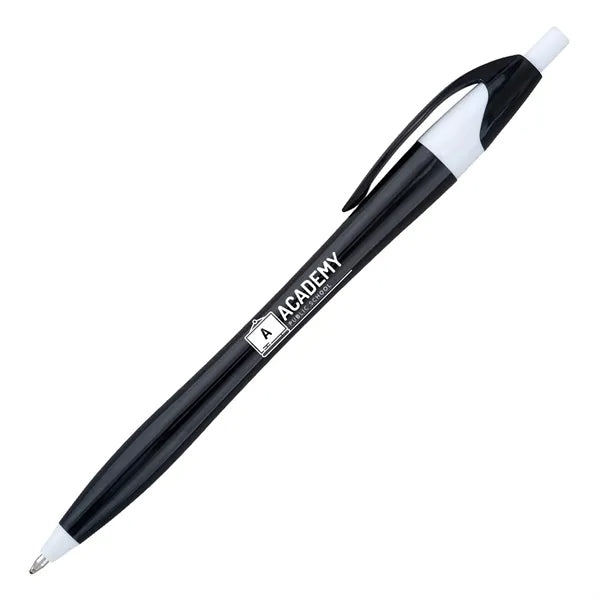 Plastic Retractable Ballpoint Pens w/ Easy Grip