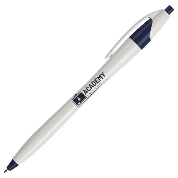 Plastic Retractable Ballpoint Pens w/ Easy Grip