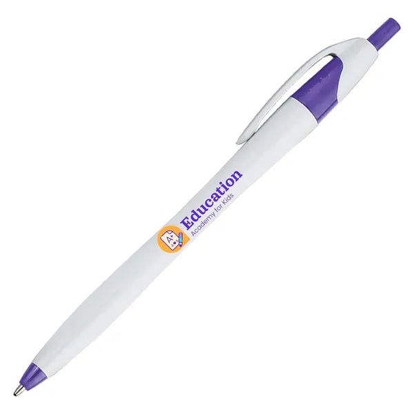 Plastic Retractable Ballpoint Pens w/ Easy Grip