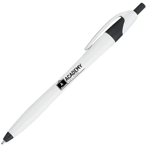 Plastic Retractable Ballpoint Pens w/ Easy Grip