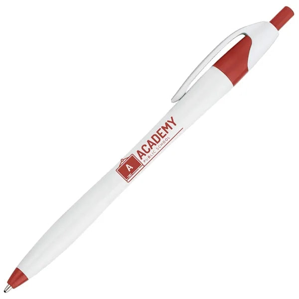 Plastic Retractable Ballpoint Pens w/ Easy Grip
