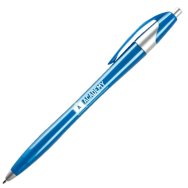Plastic Retractable Ballpoint Pens w/ Easy Grip