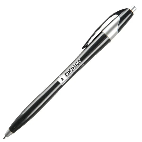 Plastic Retractable Ballpoint Pens w/ Easy Grip