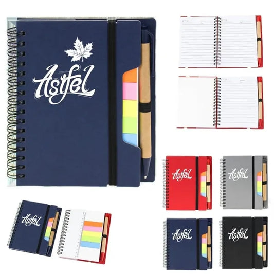 Spiral Notebook With Pen And Rule