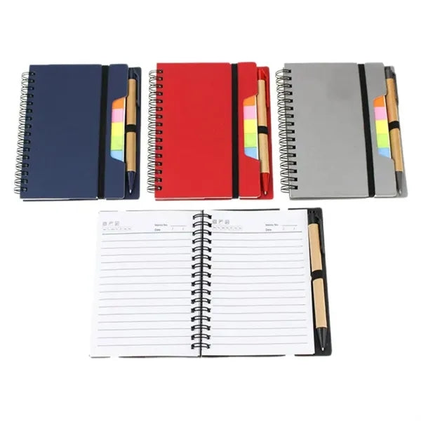 Spiral Notebook With Pen And Rule