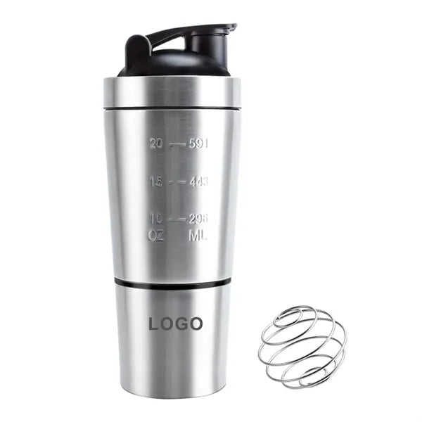 26oz Detachable Stainless Steel Protein Shaker Bottle