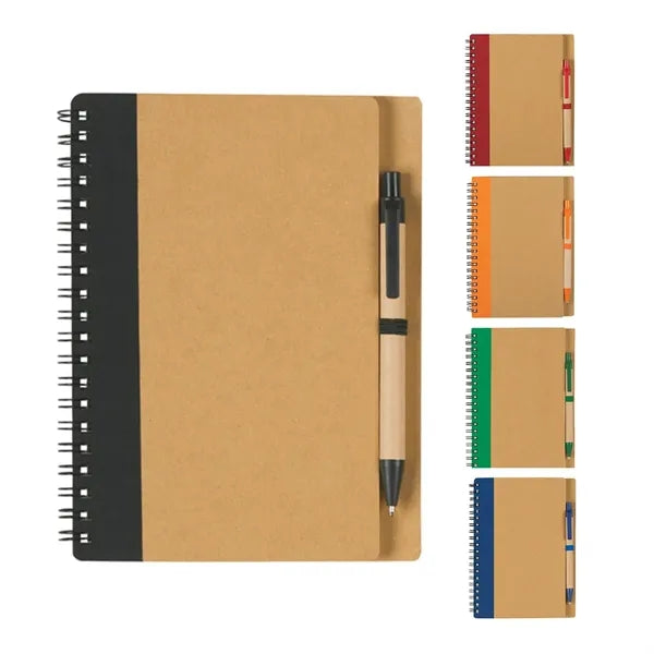 5"*7" Eco Spiral Notebook with Pen