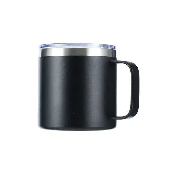 14 OZ Insulated Stainless Steel Coffee Mug With Lid & Handle