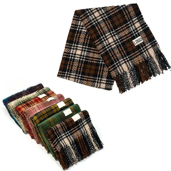 Winter Plush Padded Cold-Proof Warm Scarf Shawl