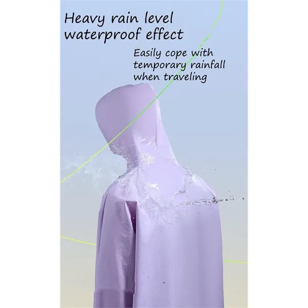 Outdoor mountaineering travel portable thickened raincoat