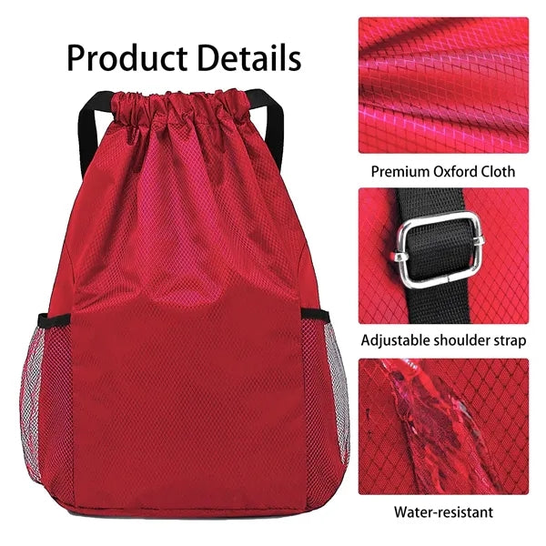 Water-Resistant Drawstring Gym Sack