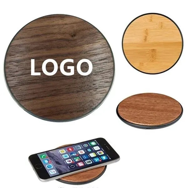 Walnut Fast Wireless Charging Pad 15W For Mobiles