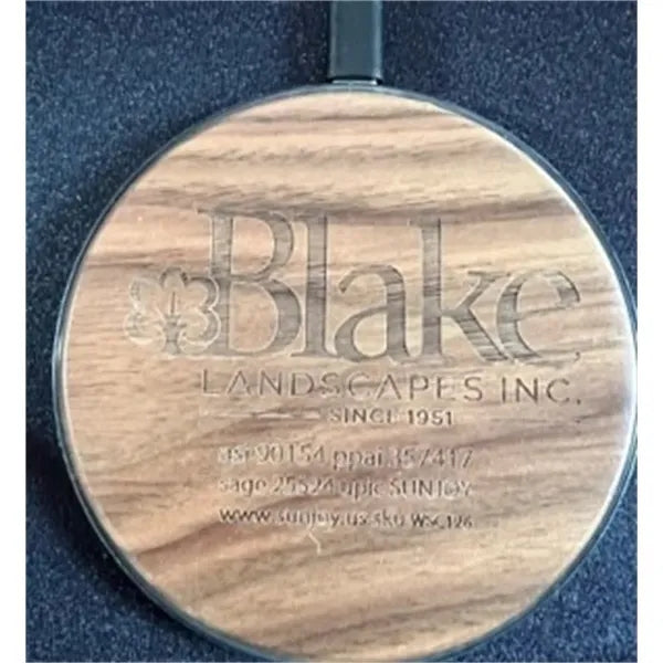 Walnut Fast Wireless Charging Pad 15W For Mobiles