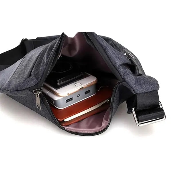 Polyester Multi-functional Anti-theft Crossbody Shoulder Bag
