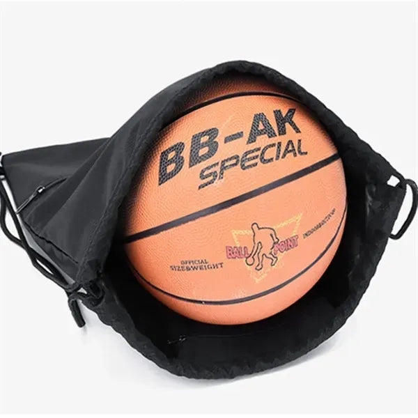 Outdoor Drawstring Backpack With Front Pouch