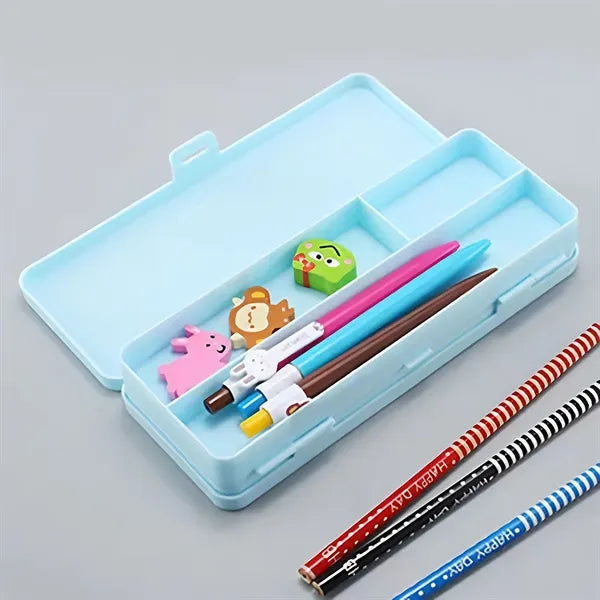 Plastic Frosted Pencil Case School Office Supplies
