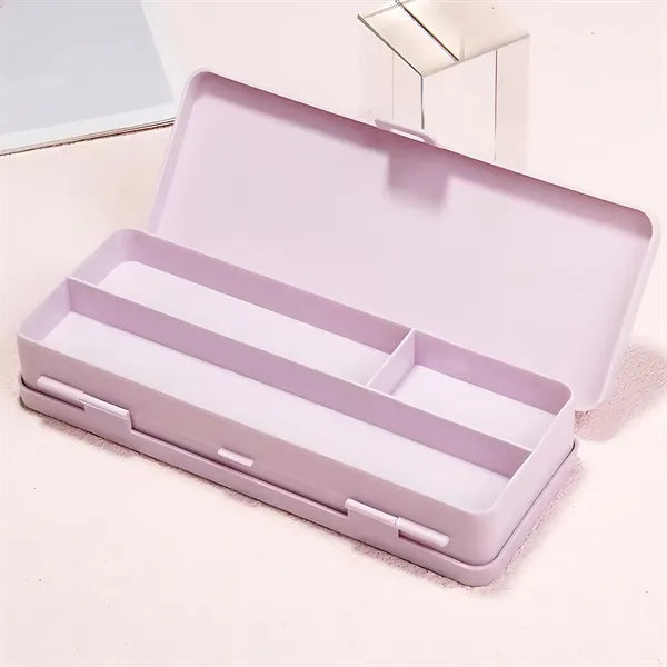 Plastic Frosted Pencil Case School Office Supplies