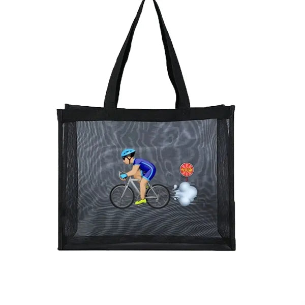 Full Color Printing Nylon Mesh Bag w/ Handle