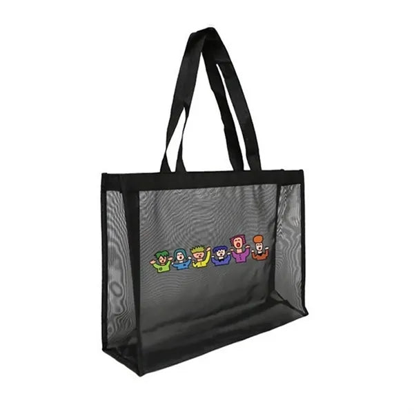 Full Color Printing Nylon Mesh Bag w/ Handle