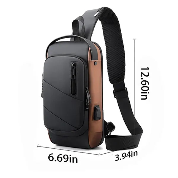 USB Anti-Theft Chest Bag