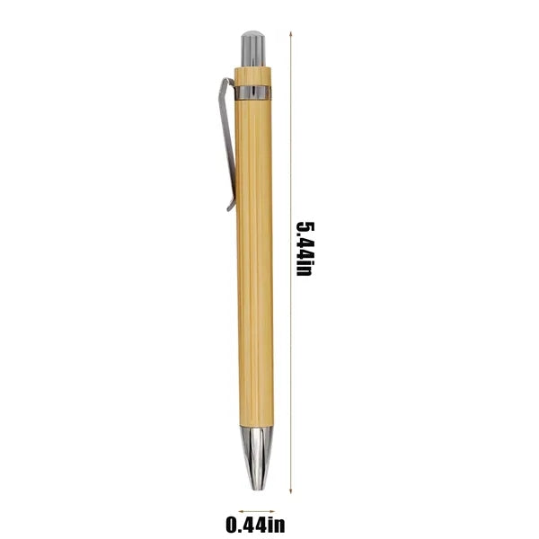 Bamboo Ballpoint Pen Retractable Office Gifts