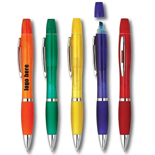 Ballpoint With Highlighter Multi Advertisin Pen