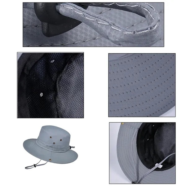 Wide Brim Sun Hat Unisex Bucket Cap