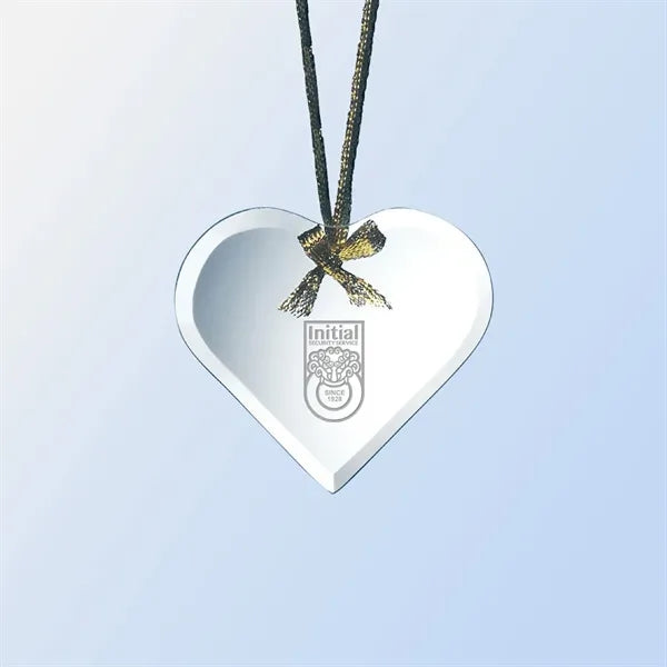 Jade Glass Heart Ornament
