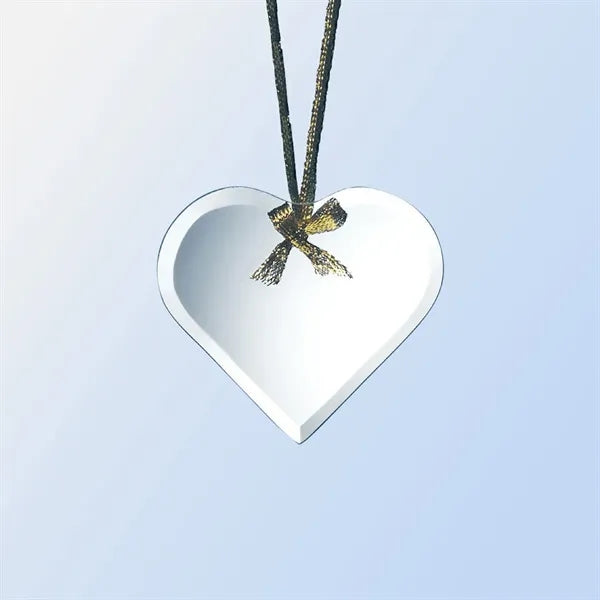 Jade Glass Heart Ornament