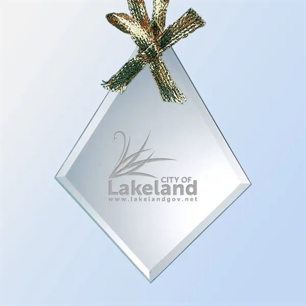 Jade Glass Diamond Ornament